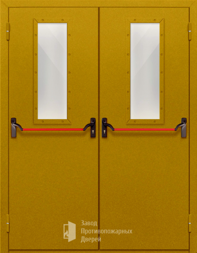 Фото двери «Двупольная со стеклом и антипаникой №65» в Павловскому Посаду