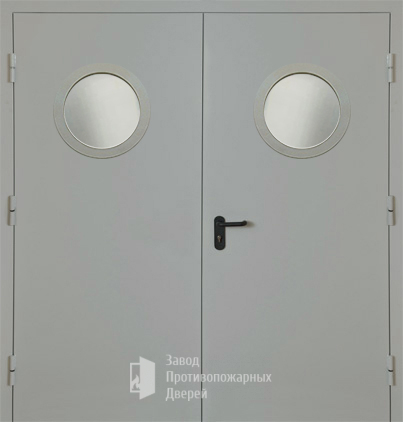Фото двери «Двупольная с круглым стеклом EI-30» в Павловскому Посаду