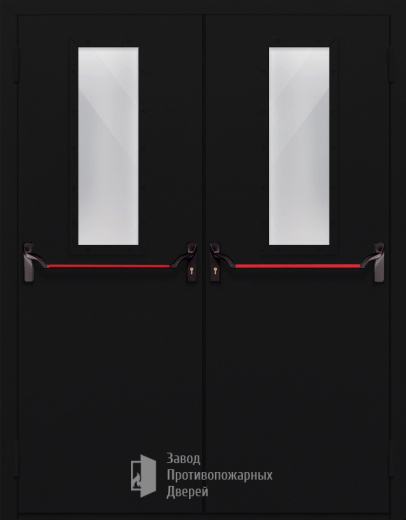Фото двери «Двупольная со стеклом и антипаникой №64» в Павловскому Посаду