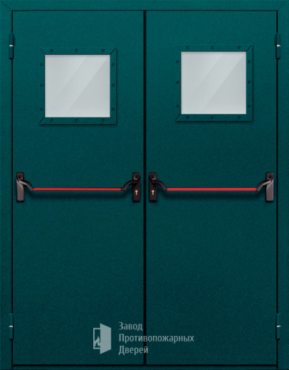 Фото двери «Двупольная со стеклом и антипаникой №56» в Павловскому Посаду