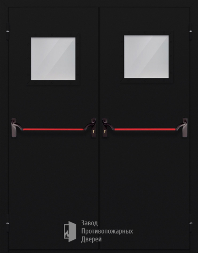 Фото двери «Двупольная со стеклом и антипаникой №54» в Павловскому Посаду