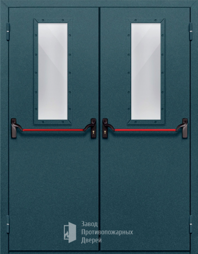 Фото двери «Двупольная со стеклом и антипаникой №67» в Павловскому Посаду