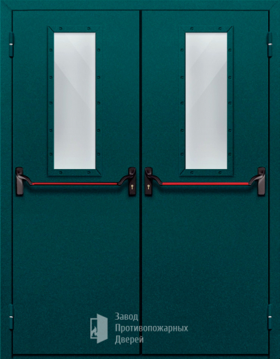 Фото двери «Двупольная со стеклом и антипаникой №66» в Павловскому Посаду