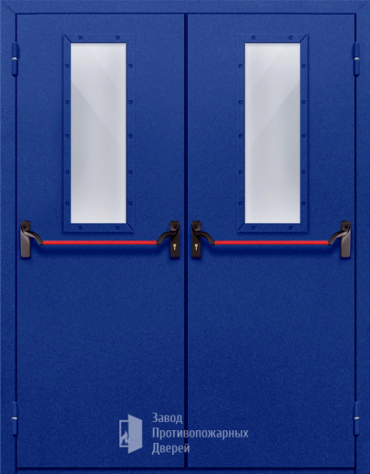Фото двери «Двупольная со стеклом и антипаникой №63» в Павловскому Посаду