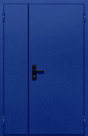 Фото двери «Полуторная глухая (синяя)» в Павловскому Посаду