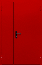 Фото двери «Полуторная глухая (красная)» в Павловскому Посаду