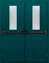 Фото двери «Двупольная со стеклом и антипаникой №66» в Павловскому Посаду