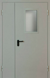 Фото двери «Полуторная со стеклом EI-30» в Павловскому Посаду
