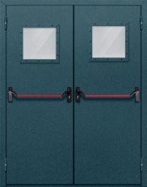 Фото двери «Двупольная со стеклом и антипаникой №57» в Павловскому Посаду