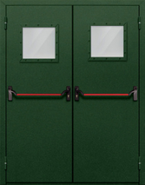 Фото двери «Двупольная со стеклом и антипаникой №59» в Павловскому Посаду